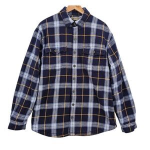 Duluth Trading Company Mens LT Flapjack Fleece Lined Snap Up Shacket